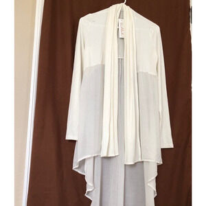 Willah Women's Reaping Rapture Cardigan Size S/8 Ivory Duster Romantic Fairy NWT